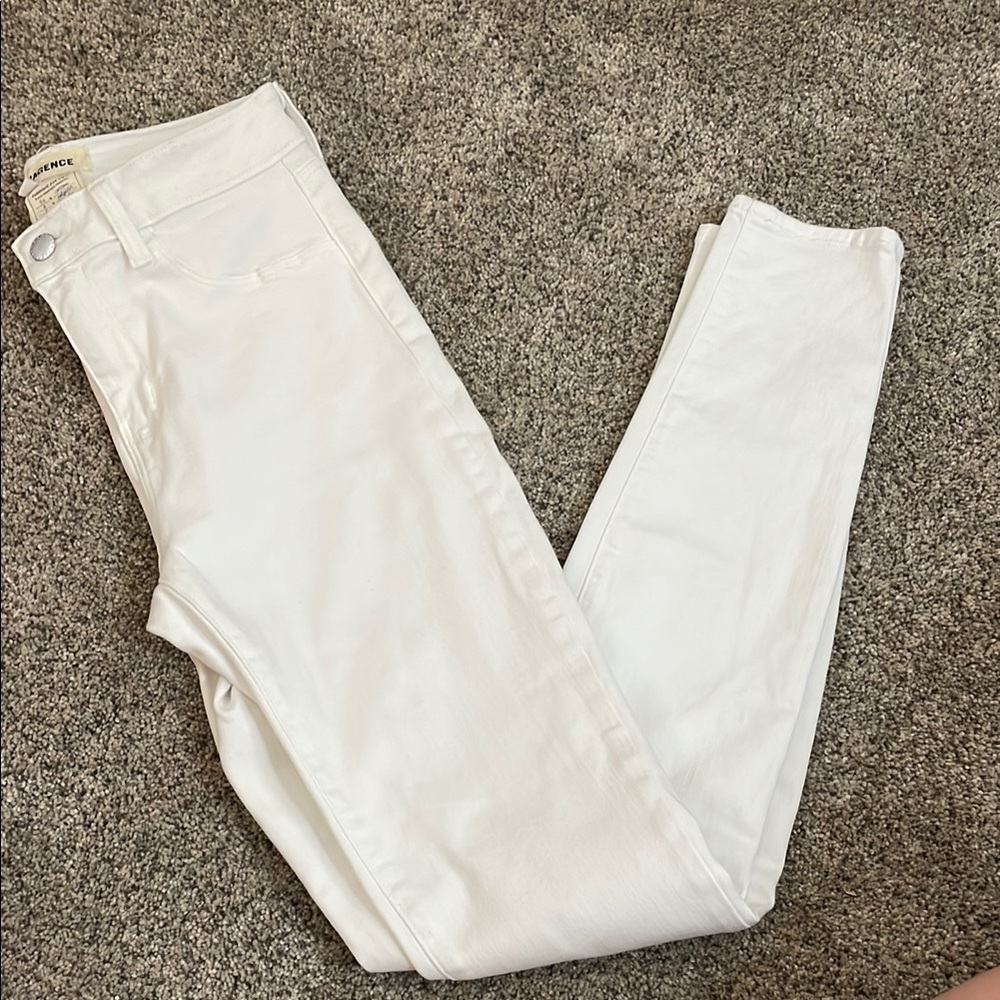 L’agence white skinny leg pant size 26
